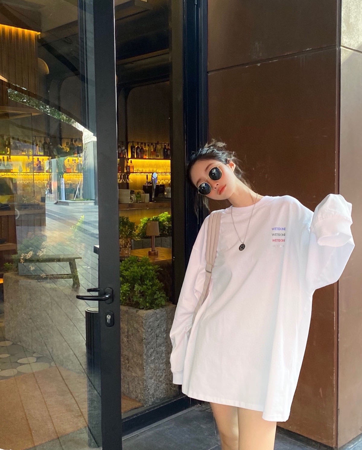 WE11DONE お買い得豊富な ウェルダンシャツスーパーコピー 長袖 tシャツ 純綿トップス ダイヤモンド飾り ホワイト_4