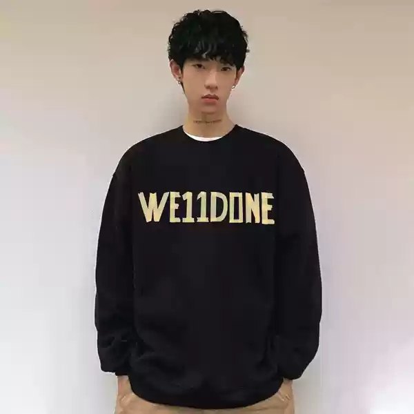 WE11DONE スウェーデン スノーパーカー偽物 トップス フード付き ゆったり 定番 男女兼用 ゆったり ブラック_6