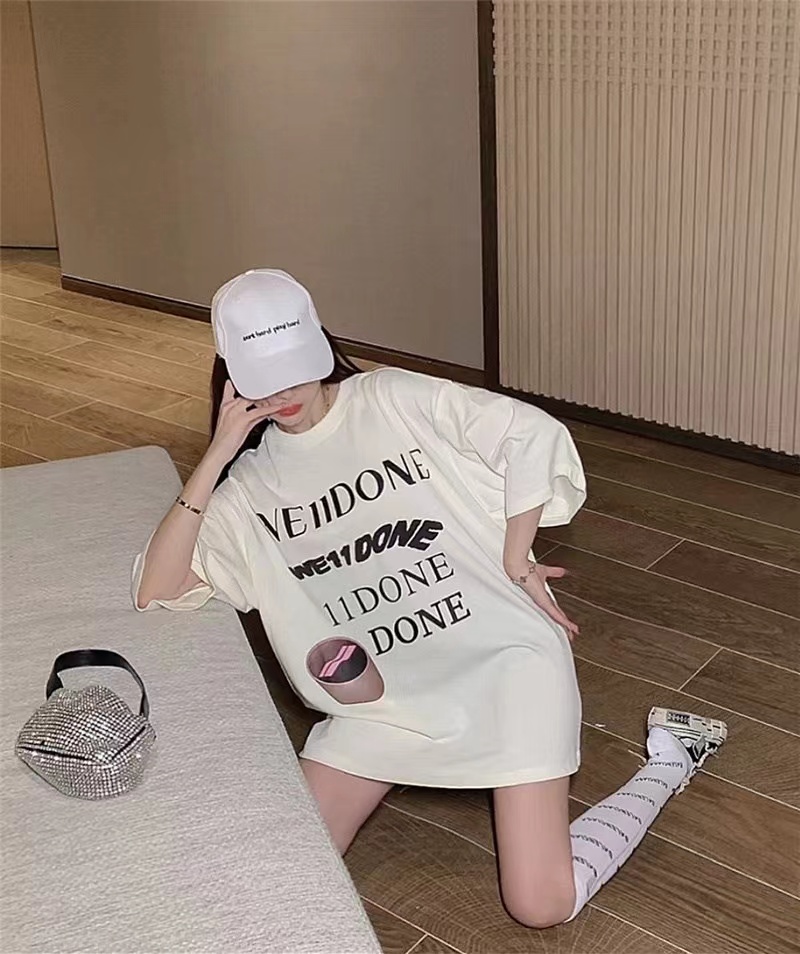 WE11DONE ウェルダン アパレルｎ級品 半袖 トップス 純綿tシャツ ゆったり ロゴプリント 人気新作 3色可選_4