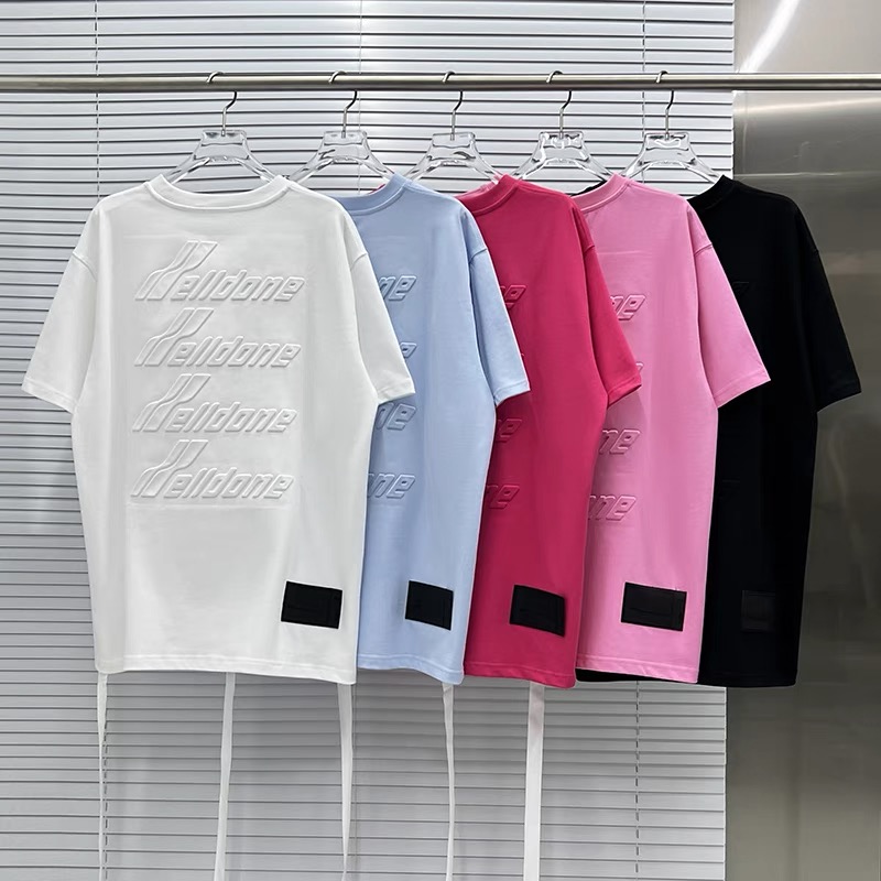 WE11DONE 高級感に溢れ ウェルカムヘル tシャツ偽物 トップス 純綿 プリント シンプル 半袖 5色可選_2