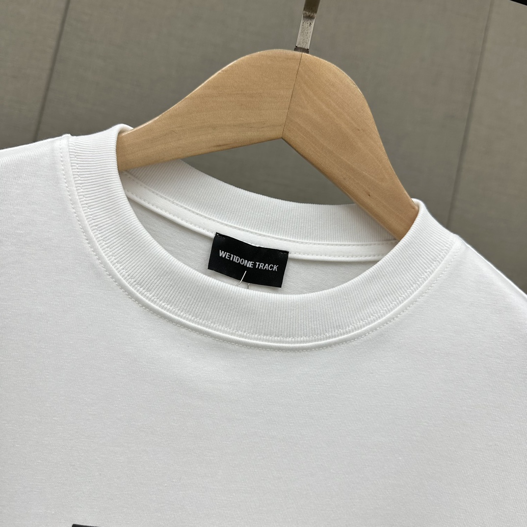 WE11DONE 大絶賛 ウエルダンの意味コピー 半袖 トップス tシャツ ハットプリント 純綿 品質保証 ホワイト_4