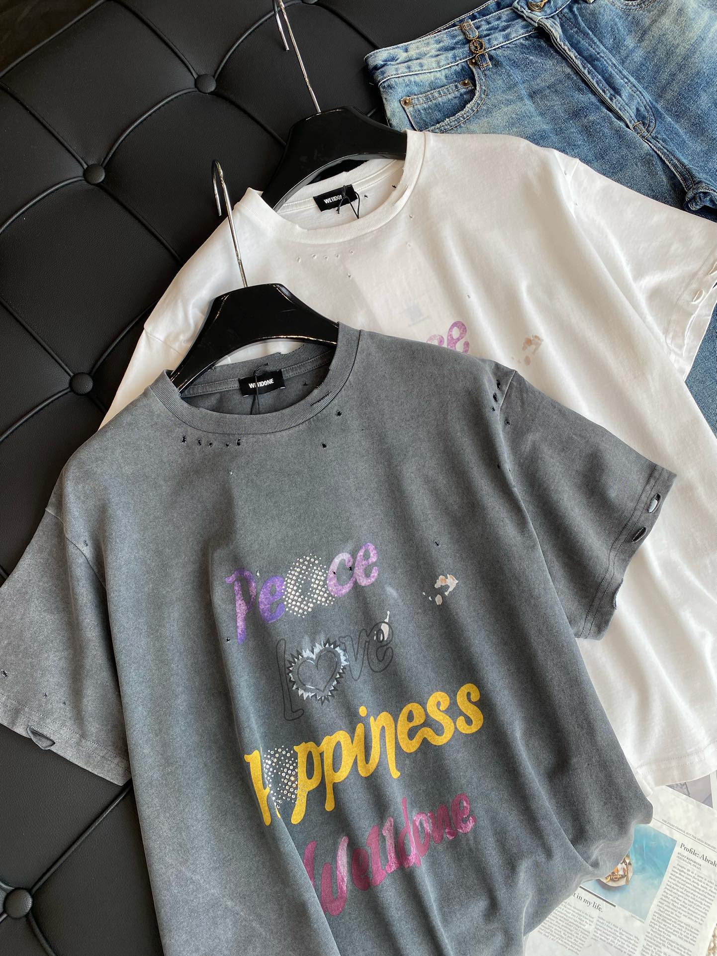 WE11DONE 今季欲しい ウェルカムヘル tシャツスーパーコピー 半袖 トップス 純綿 青春 プリント 大人気 2色可選_9