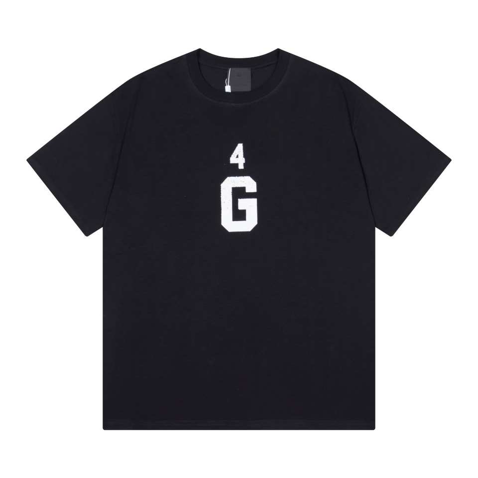 最高品質 ジバンシィ ルックコピー 半袖 純綿トップス プリント tシャツ ゆったり 男女兼用 ファッション ブラック_1