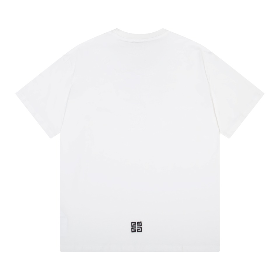 大絶賛 ジバンシィtシャツスーパーコピー 短袖 純綿トップス プリント ゆったり 個性的 男女兼用 2色可選 ホワイト_2