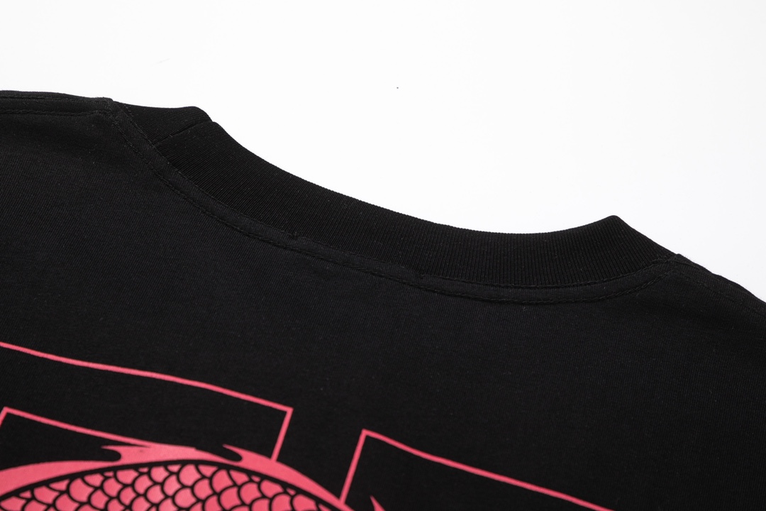 ジバンシィtシャツ偽物 大活躍 トップス tシャツ 人気品 半袖 龍プリント 純綿 柔らかい ファッション ブラック_7