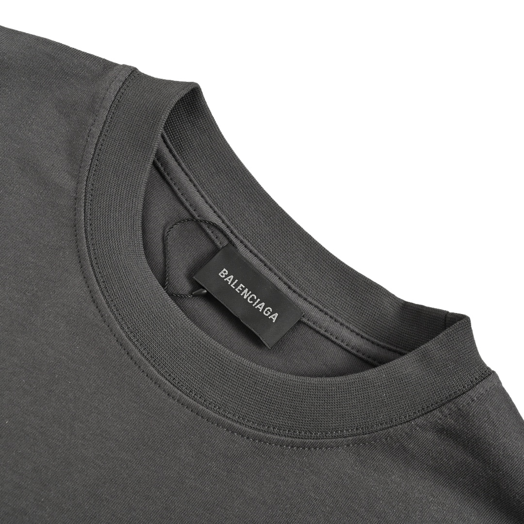 バレンシアガ 定番人気物 コピー 半袖 Tシャツ コットン グレー 柔らかい 花柄_3