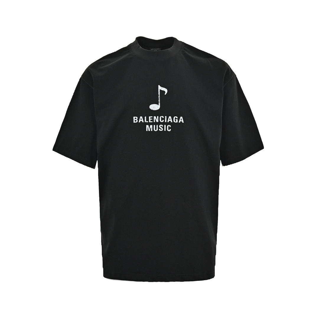 バレンシアガ 偽物 コピー 半袖 Tシャツ コットン ブラック 柔らかい 花柄_1