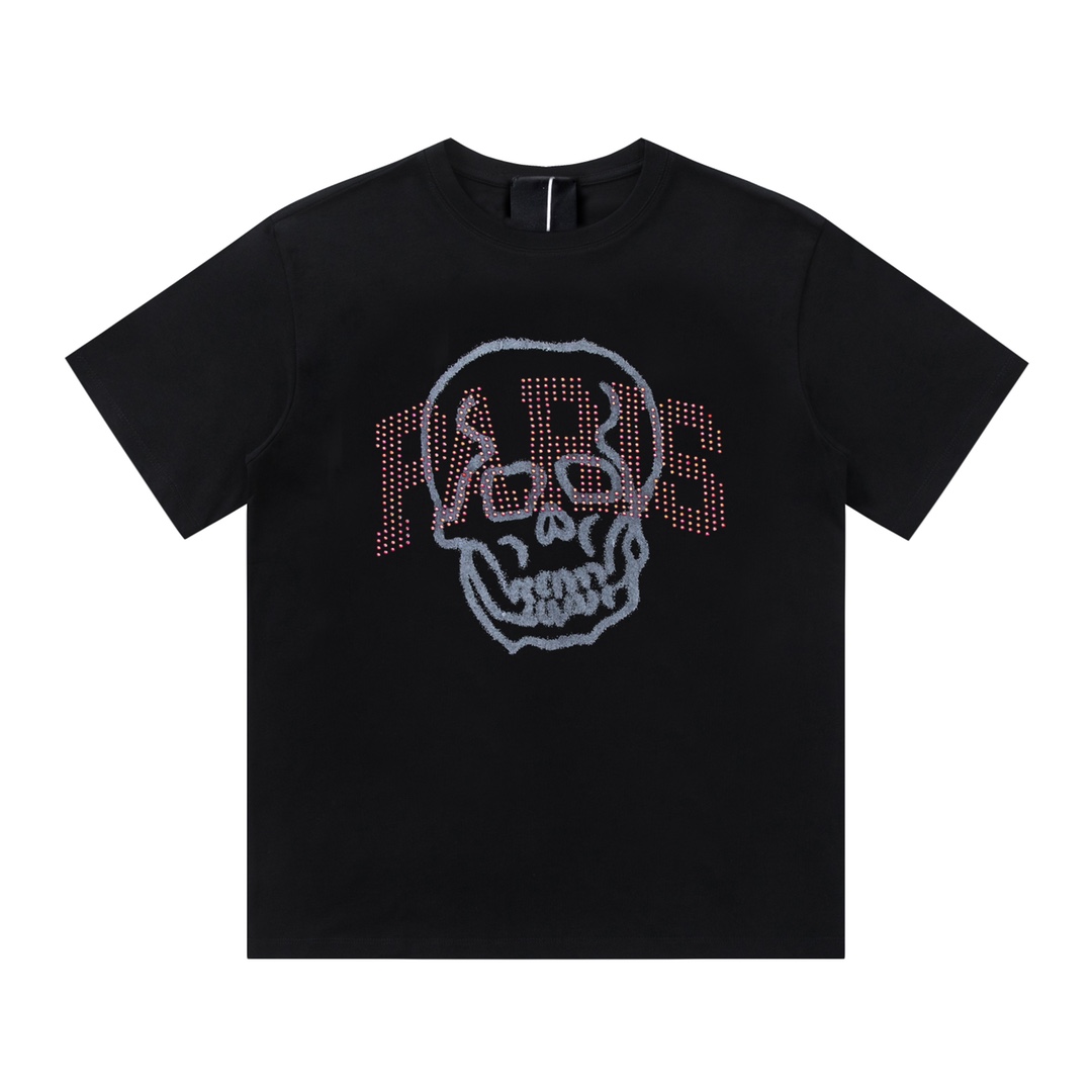 ジバンシィ tシャツ メンズ激安通販 トップス 純綿 丸首 プリント 髑髏ロゴ 男女兼用 ファッション 2色可選 ブラック_1