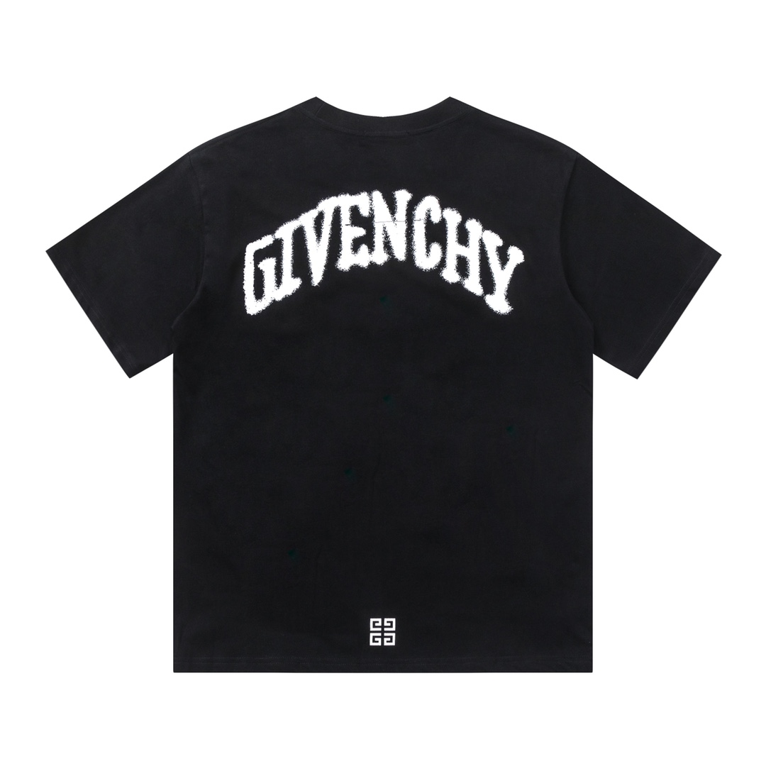 ジバンシィ tシャツ メンズ激安通販 トップス 純綿 丸首 プリント 髑髏ロゴ 男女兼用 ファッション 2色可選 ブラック_2