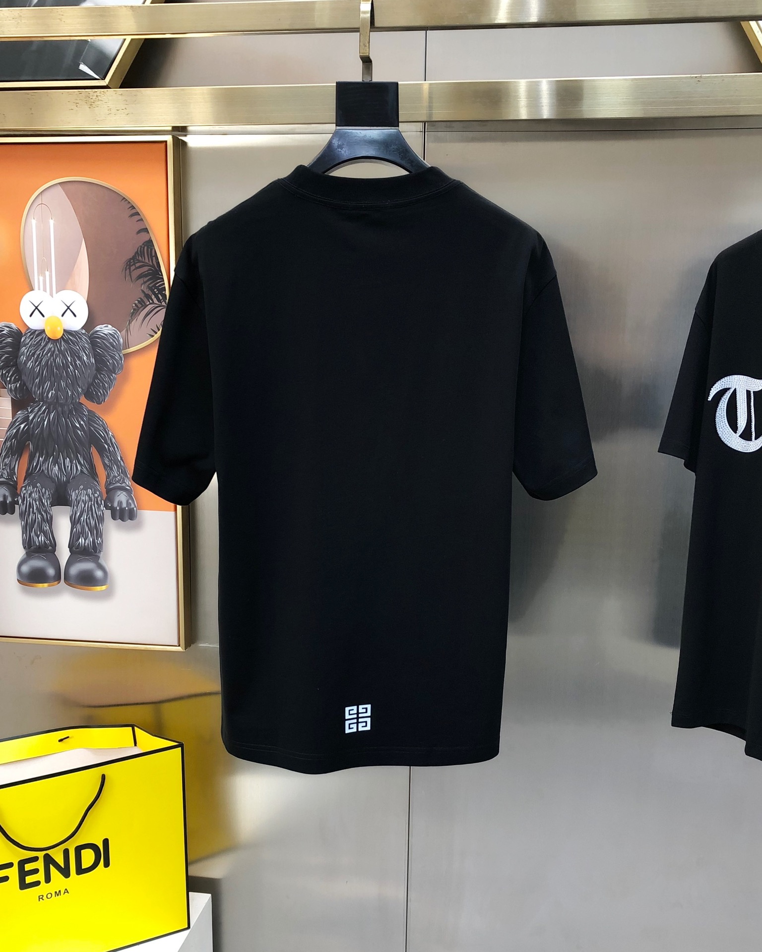 超激得新品 ジバンシィ ティーシャツスーパーコピー  シンプル 人気品 トップス 純綿 兎プリント 半袖 メンズ ブラック_8