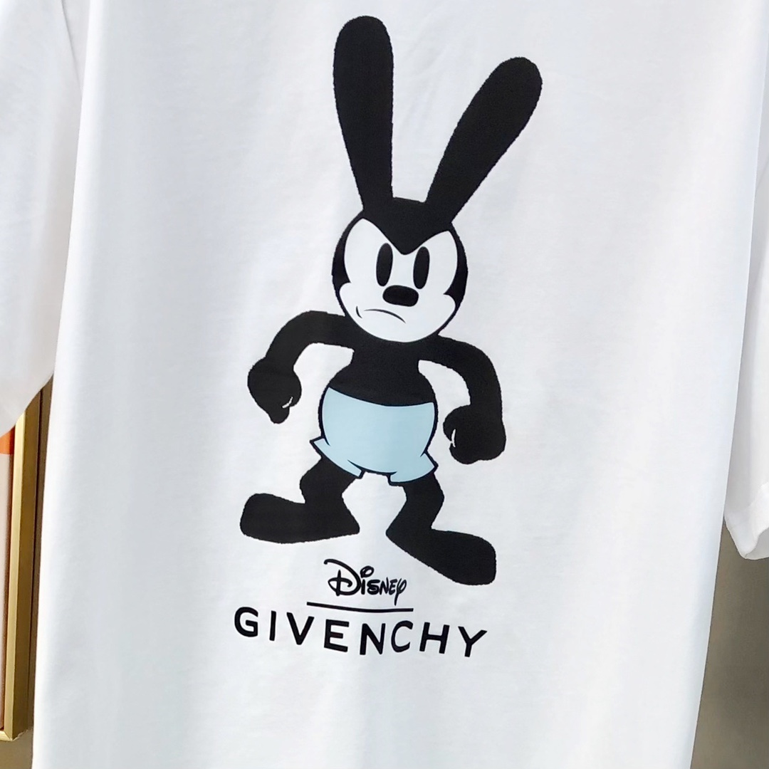 ジバンシー メンズtシャツｎ級品 シンプル 人気新作 トップス 純綿 兎プリント 半袖 メンズ 日常服 ホワイト_5