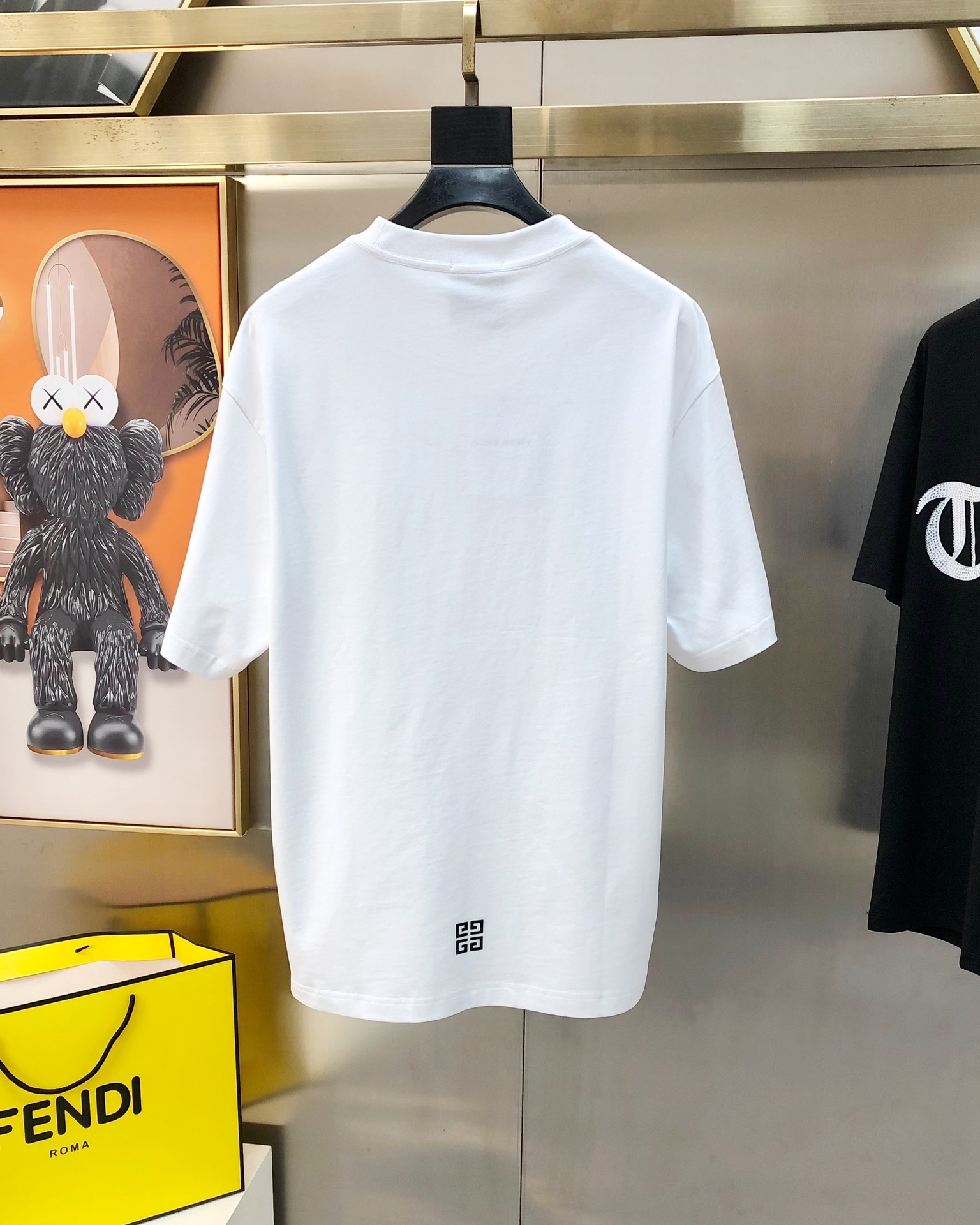ジバンシー メンズtシャツｎ級品 シンプル 人気新作 トップス 純綿 兎プリント 半袖 メンズ 日常服 ホワイト_9