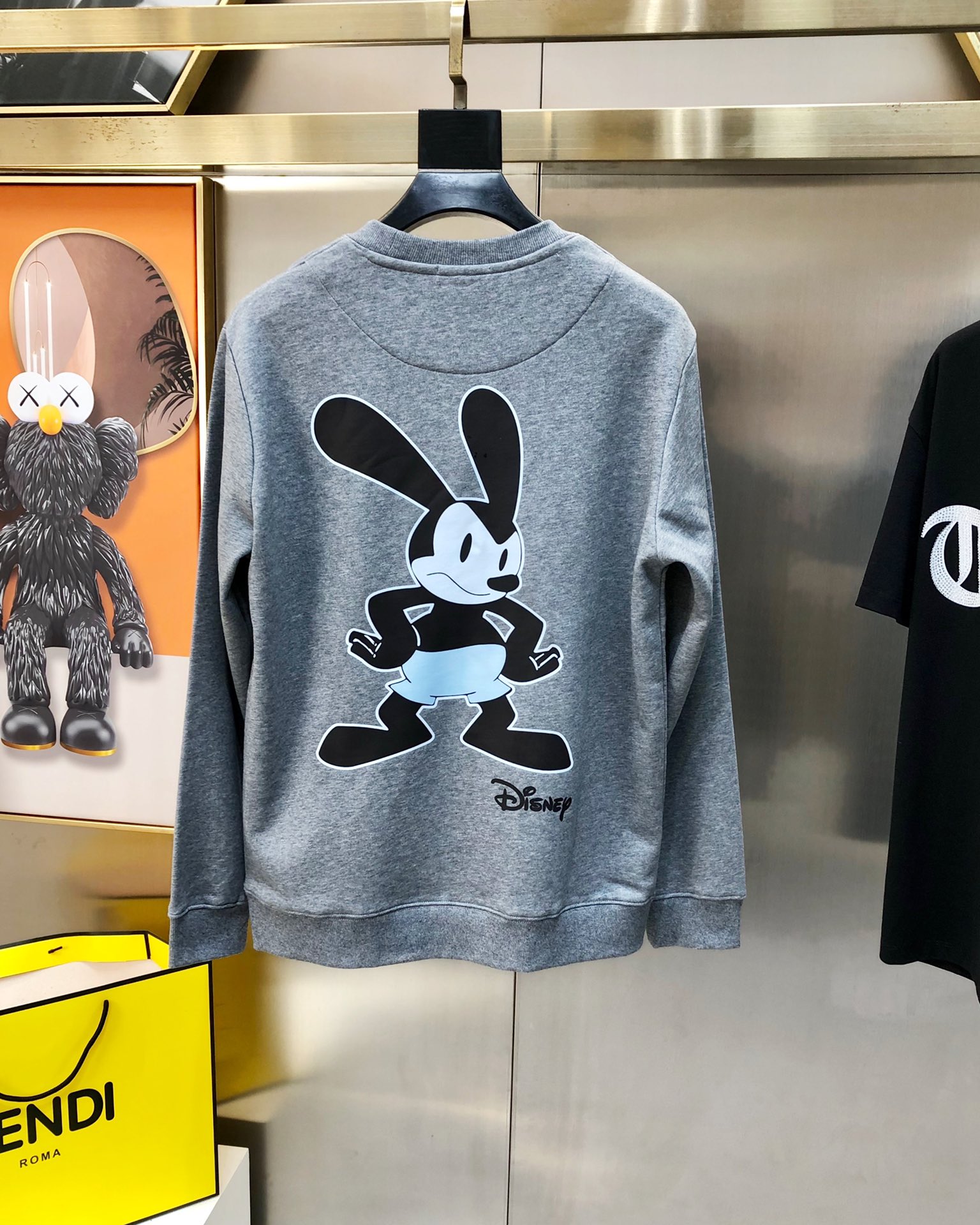 目立つ！ジバンシィ エスパｎ級品 カジュアル トップス 兎プリント フードなし メンズ必要品 柔らかい グレイ_2