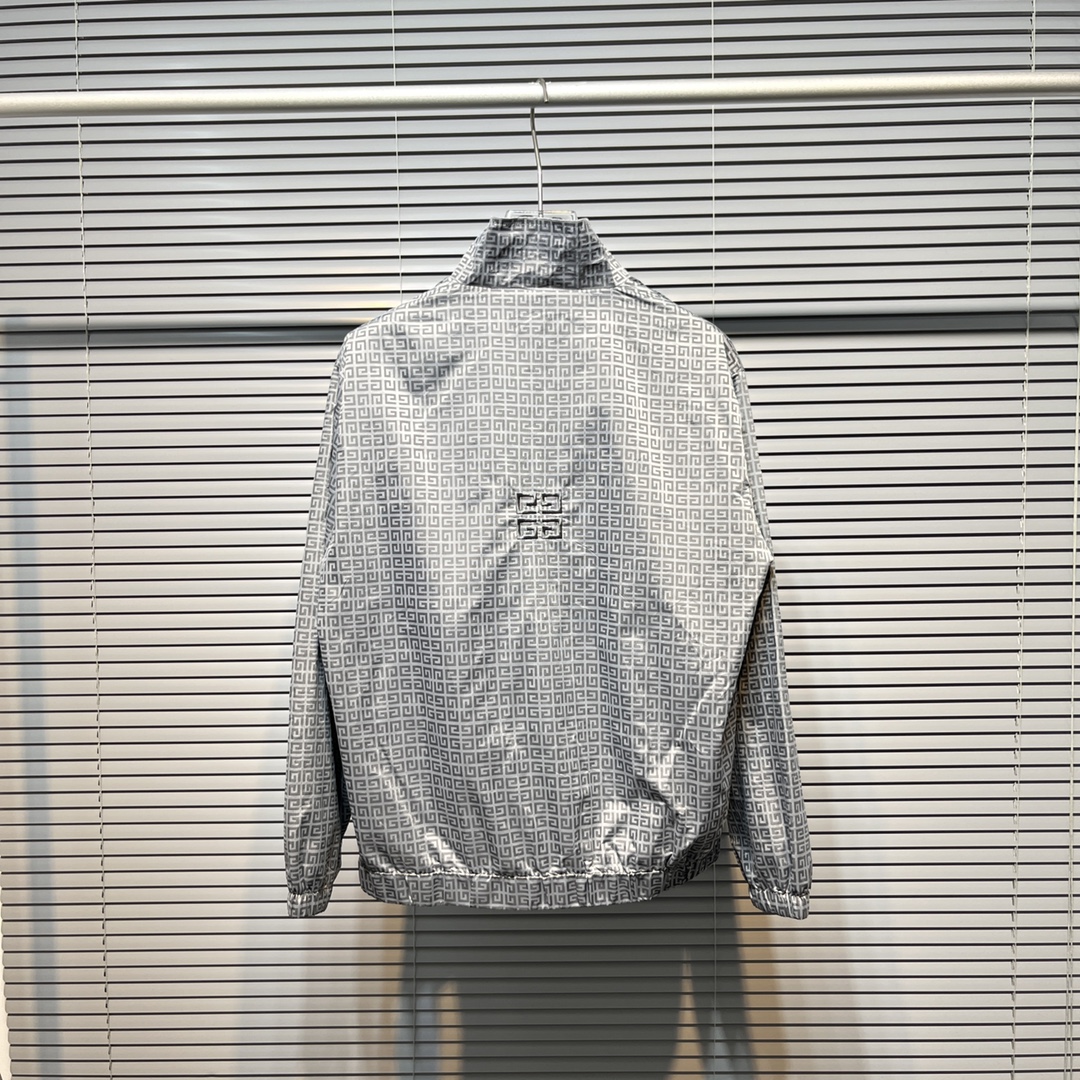 ジバンシィ コートスーパーコピー ジャケット トップス 軽量 ハイネック 防風 刺繍ロゴ 人気定番 シンプル グレイ_2
