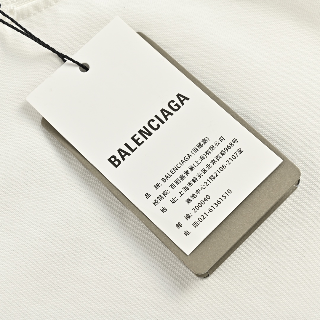 バレンシアガ BALENCIAGA限定 コピー 半袖 Tシャツ コットン ホワイト 柔らかい 花柄_6