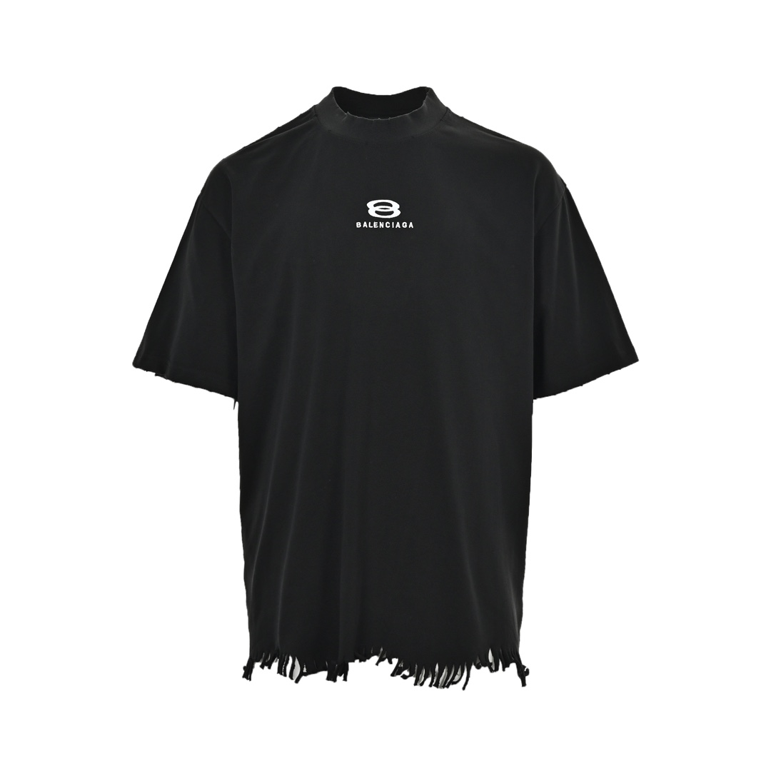 バレンシアガ 偽物 コピー 半袖 Tシャツ コットン ブラック 柔らかい 花柄_1