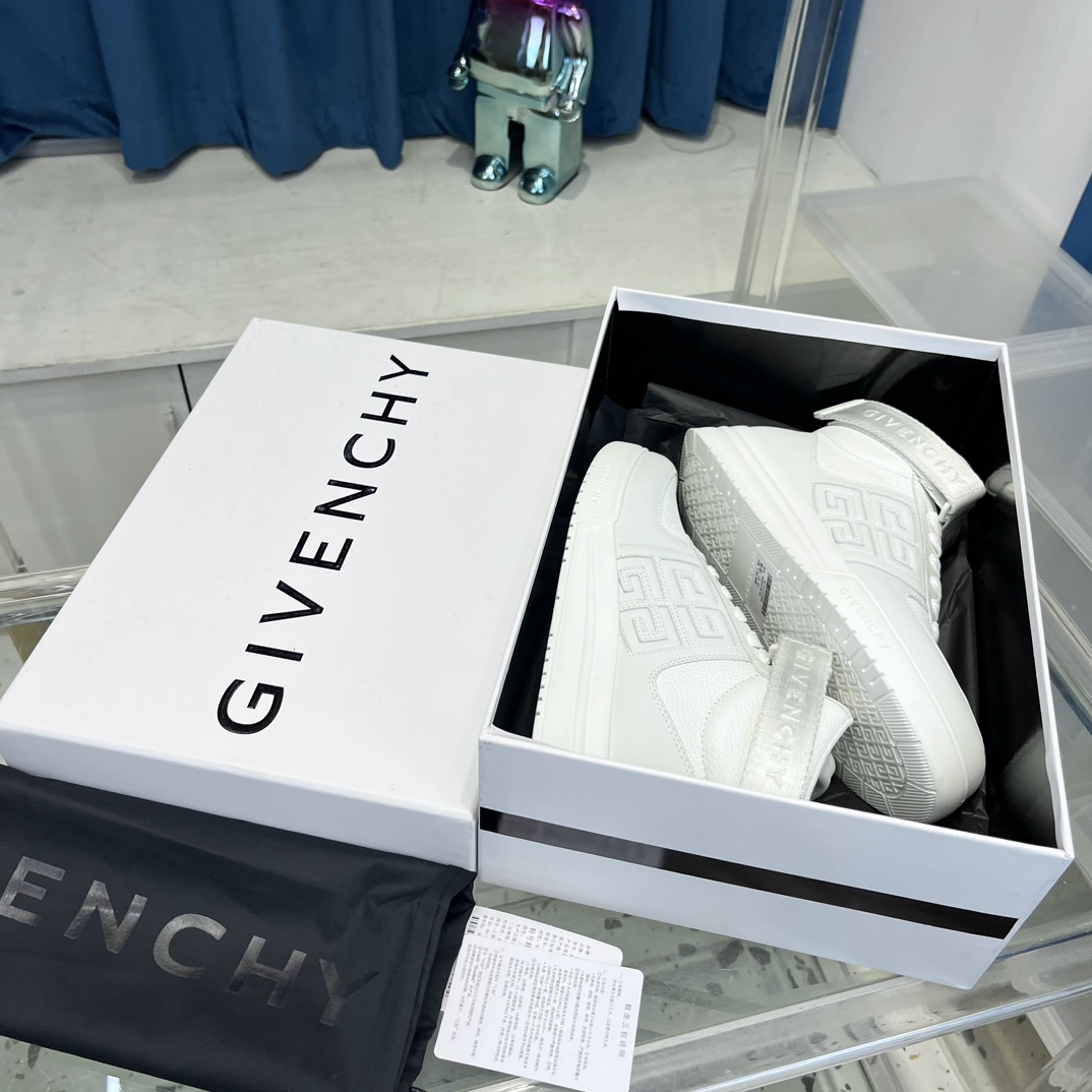 givenchy シューズｎ級品 スポーツシューズ ハイカット スニーカー 厚底 運動靴 レザー ランニング メンズ ホワイト_3