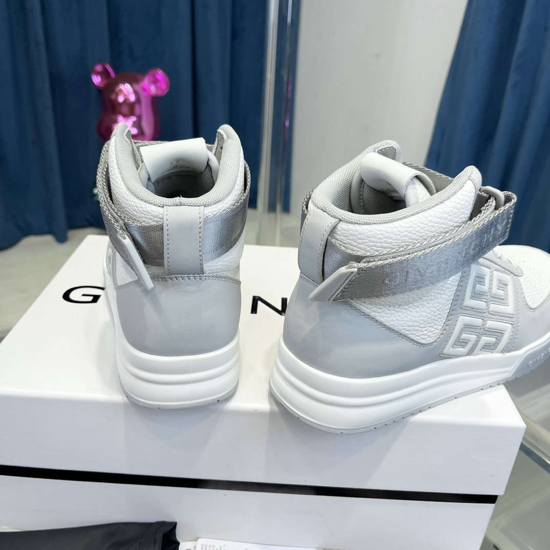 givenchy スニーカー メンズ激安通販 スポーツシューズ 運動靴 ハイカット スニーカー 厚底 牛革 ランニング 通気性いい メンズ グレイ_7