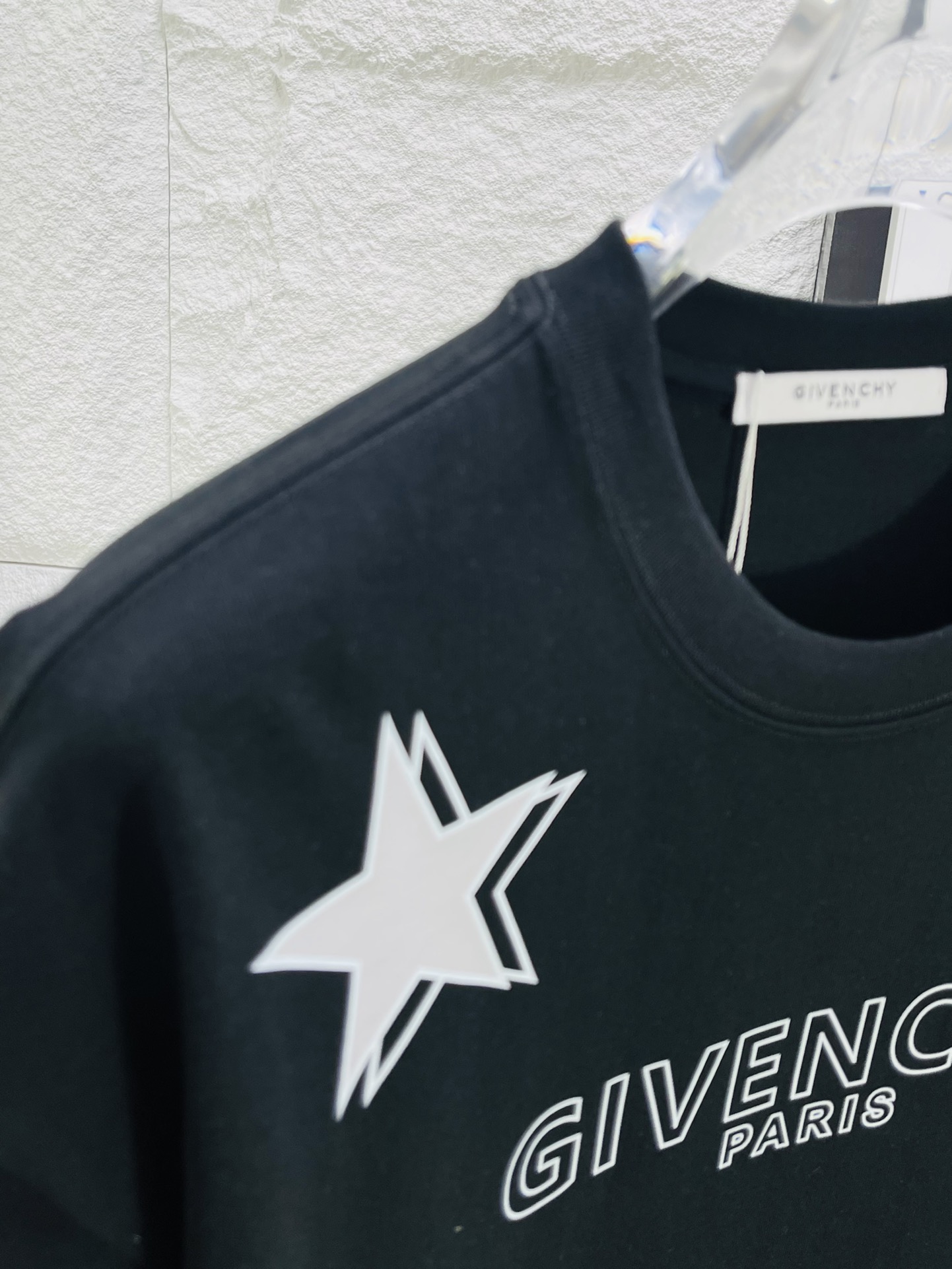 爽やかな ジバンシィ tシャツ メンズｎ級品 トップス 純綿 星プリント 柔らかい ファッション 人気定番 ブラック_3