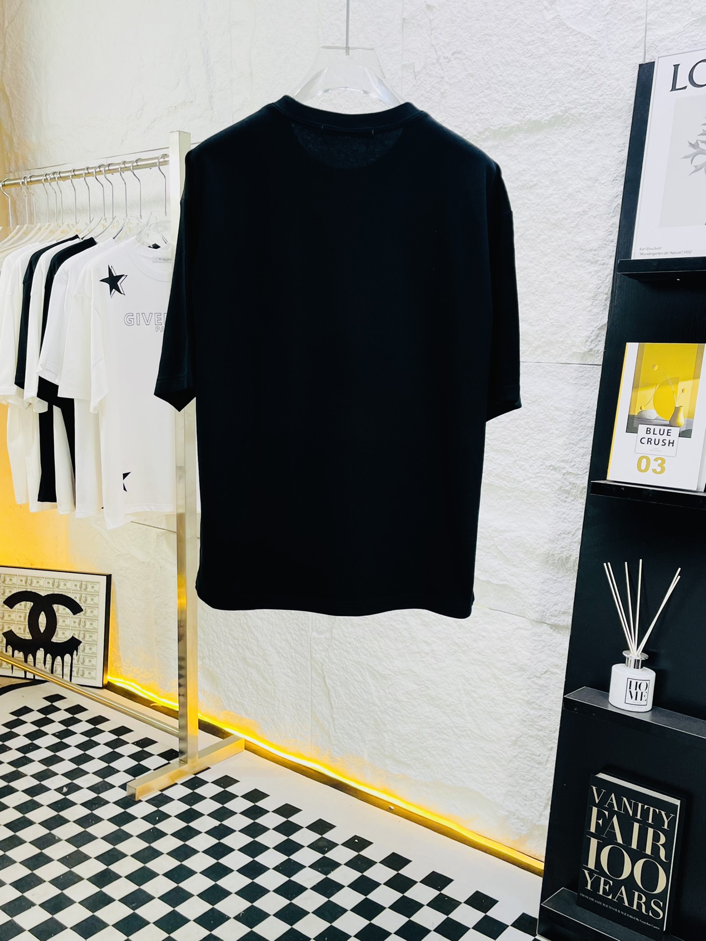 爽やかな ジバンシィ tシャツ メンズｎ級品 トップス 純綿 星プリント 柔らかい ファッション 人気定番 ブラック_6