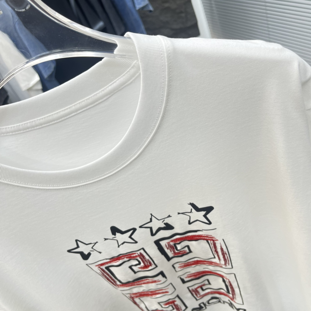 存在感のある ジバンシィtシャツスーパーコピー 半袖 トップス 純綿 シンプル 新品 柔らかい ファッション ロゴプリント ホワイト_6