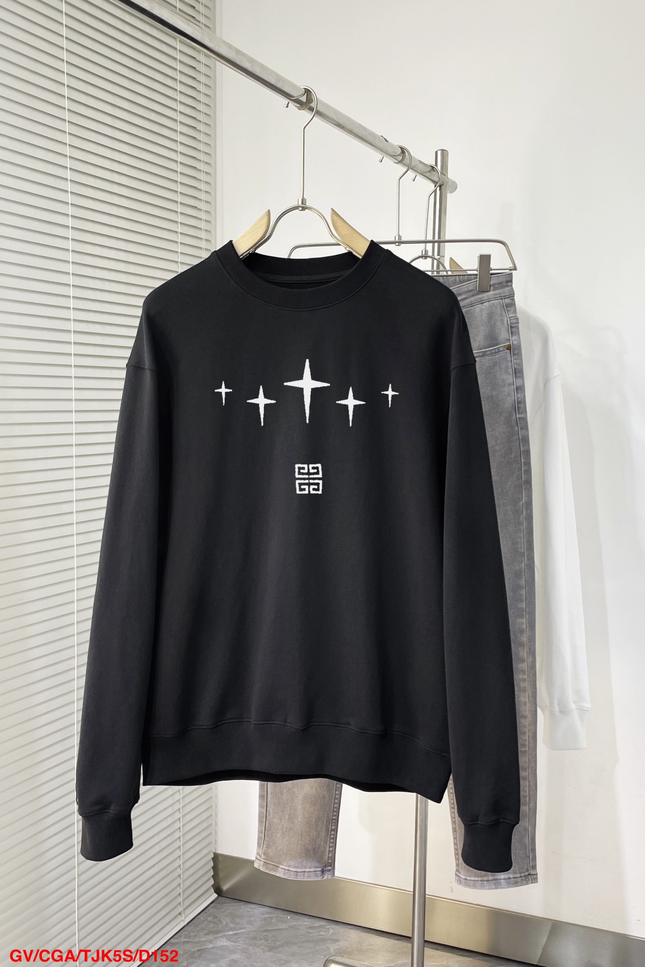 HOT品質保証 ジバンシィ ロンt激安通販 長袖 トップス 純綿 快適 秋服 シンプル ゆったり 流行 プリント ブラック_3