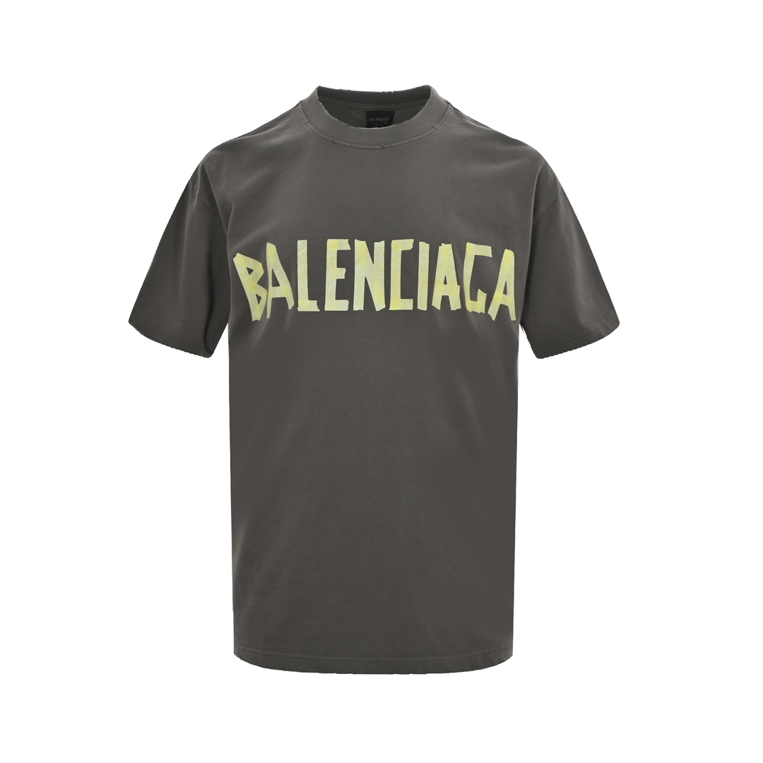 バレンシアガ BALENCIAGA限定 コピー 半袖 Tシャツ コットン グレー 柔らかい 花柄_1