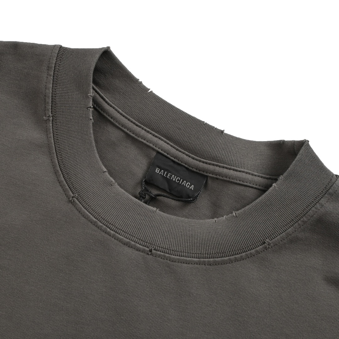 バレンシアガ BALENCIAGA限定 コピー 半袖 Tシャツ コットン グレー 柔らかい 花柄_3