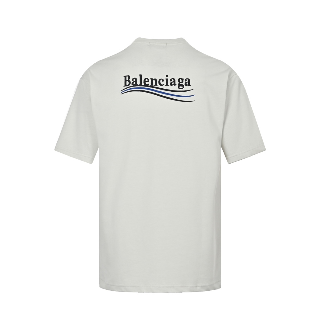 バレンシアガ 激安通販 コピー 半袖 Tシャツ コットン ホワイト 柔らかい 花柄_3