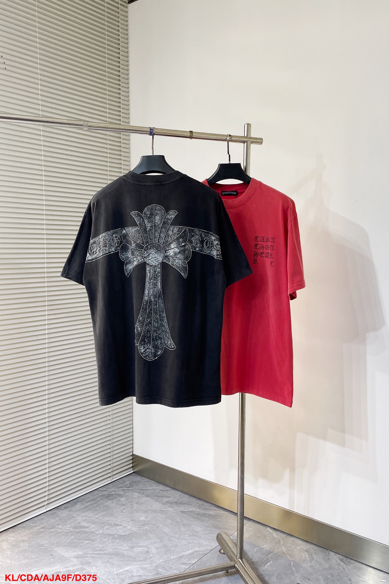 限定セール低価 クロムハーツ 衣類激安通販 Tシャツ トップス 純綿 ゆったり 十字架プリント ファクトリー 2色可選 レッド_10