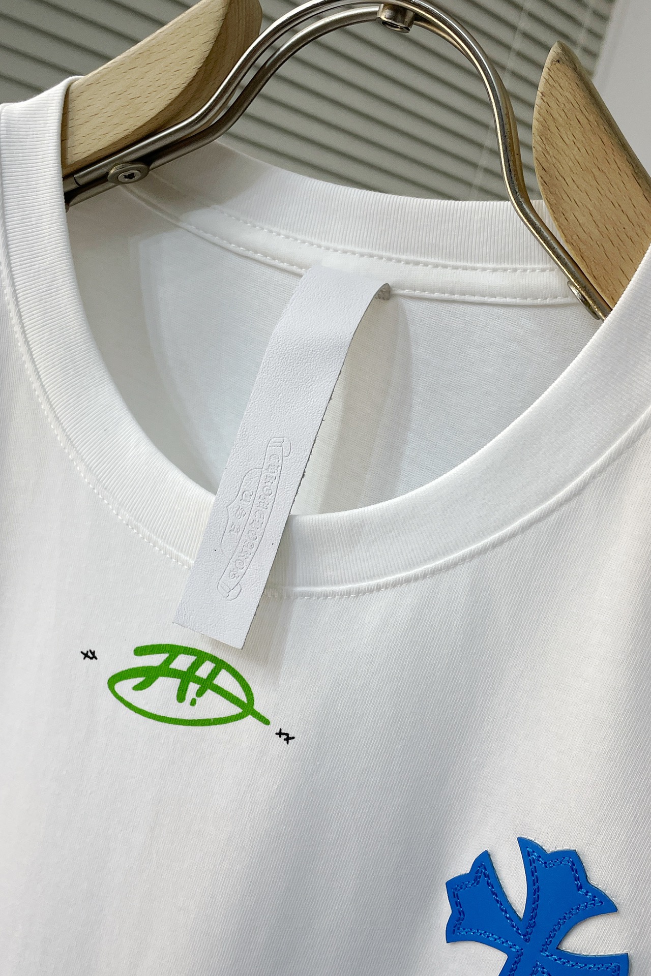 クロムハーツ tシャツ激安通販 トップス 純綿 半袖 カラフル十字架 ファッション 高品質 男女兼用 2色可選_5