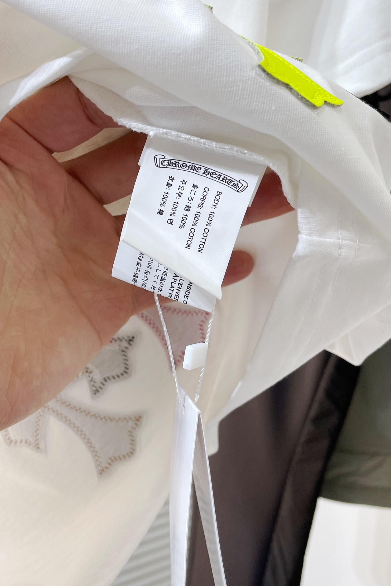 クロムハーツ tシャツ激安通販 トップス 純綿 半袖 カラフル十字架 ファッション 高品質 男女兼用 2色可選_7