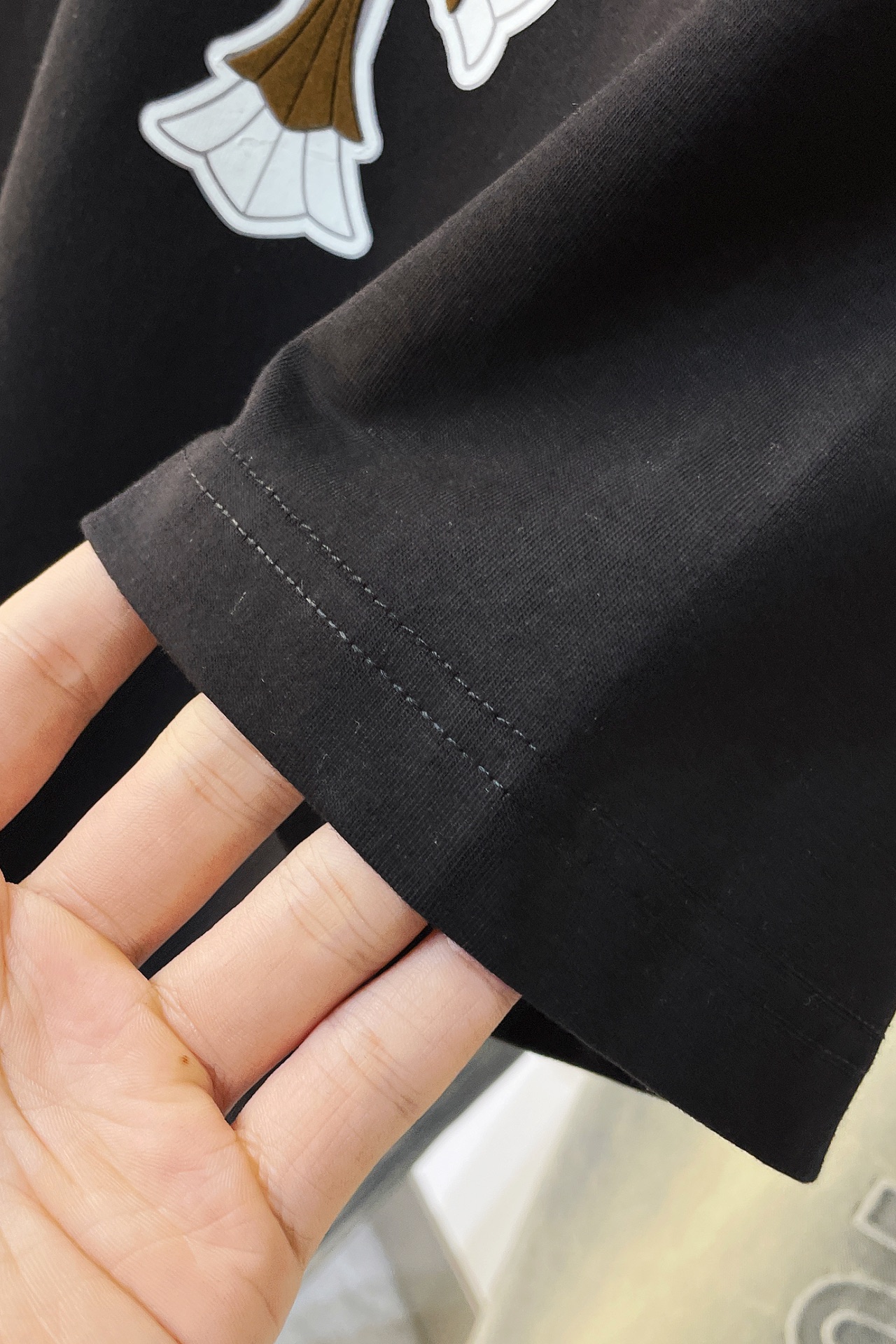 超レア激得 クロムハーツ tシャツ 生地偽物 トップス 純綿 半袖 十字架プリント ファッション 大きいサイズ ブラック_8