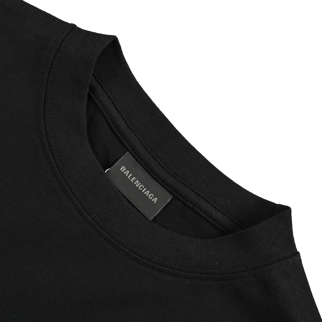 バレンシアガ n級品 コピー 半袖 Tシャツ コットン ブラック 柔らかい 花柄_3