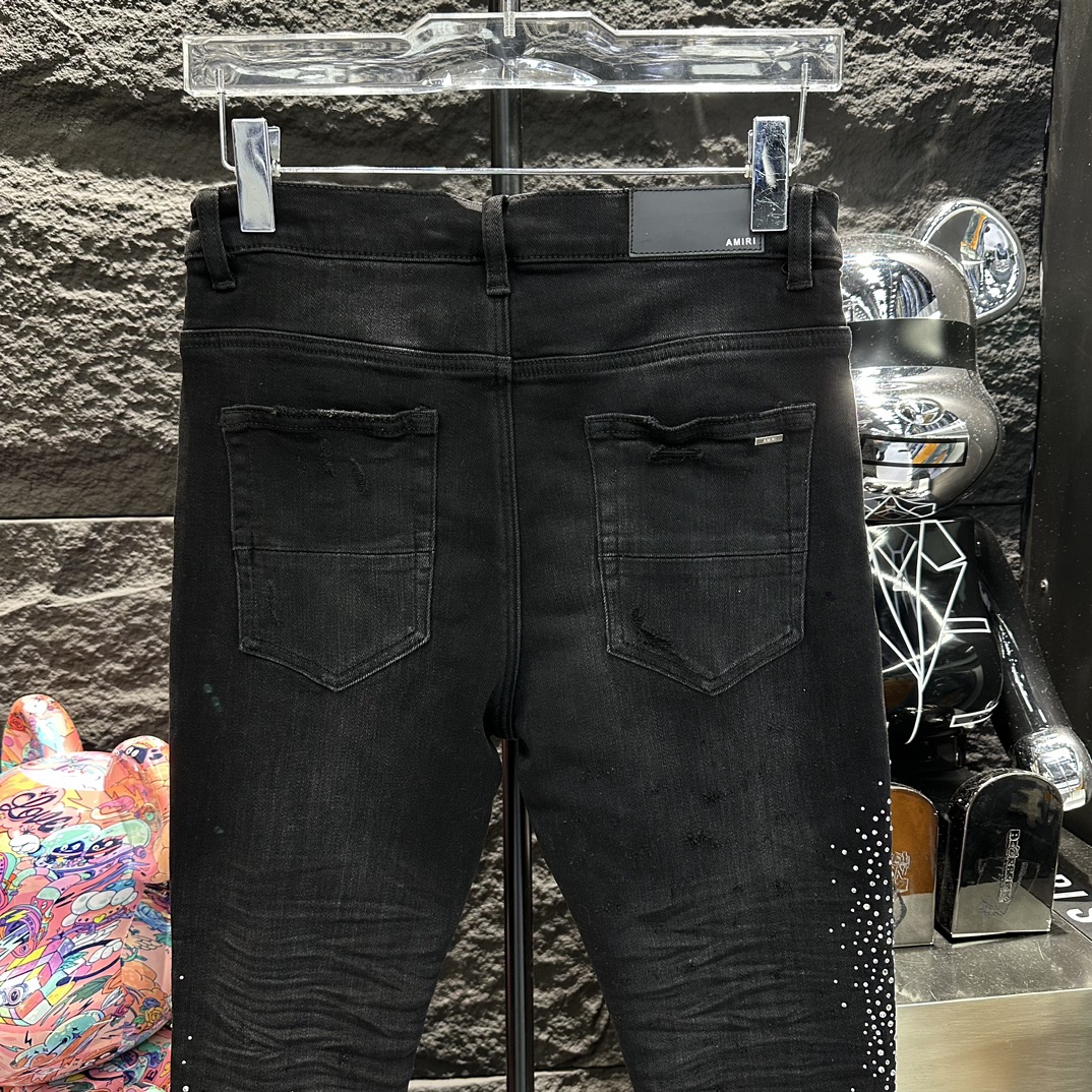AMIRI アミリ ズボン激安通販 デニムズボン 美脚 パンツ ジンーズ ファッション 日常服 シンプル 通勤 ブラック_6