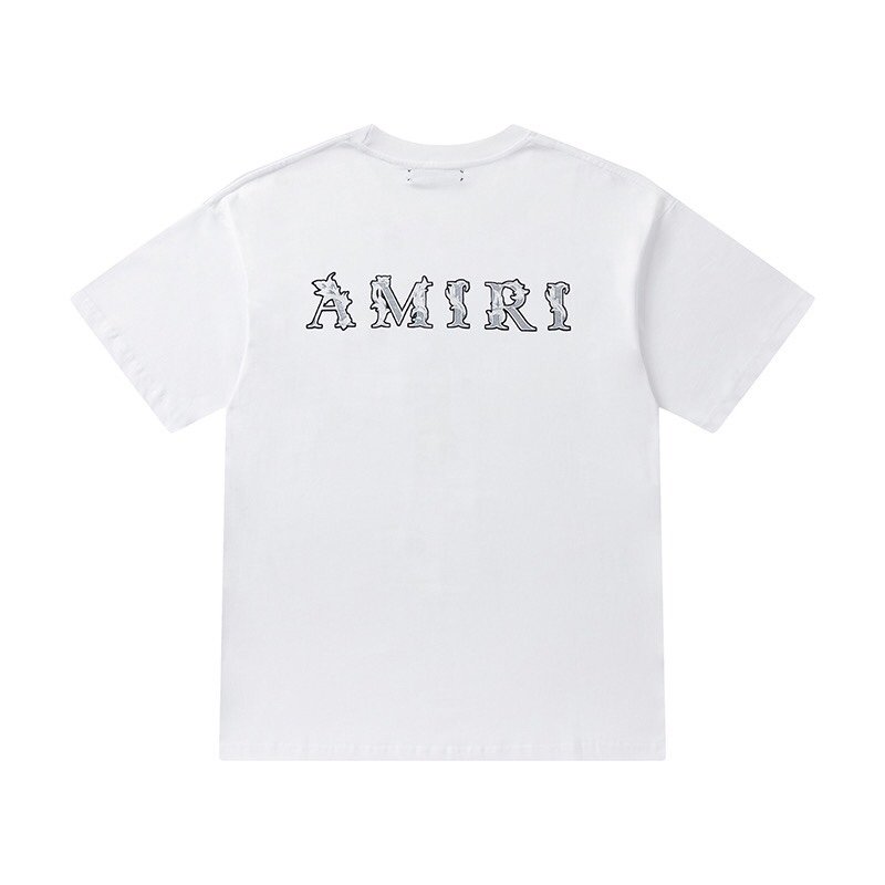 AMIRI 爽やかな アミリ シャツｎ級品 半袖 シンプル 純綿 ロゴプリント 夏 トップス 人気品 2色可選_3