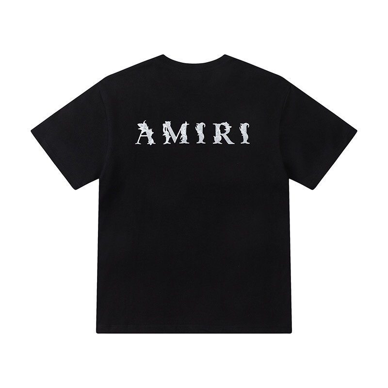 AMIRI 爽やかな アミリ シャツｎ級品 半袖 シンプル 純綿 ロゴプリント 夏 トップス 人気品 2色可選_5
