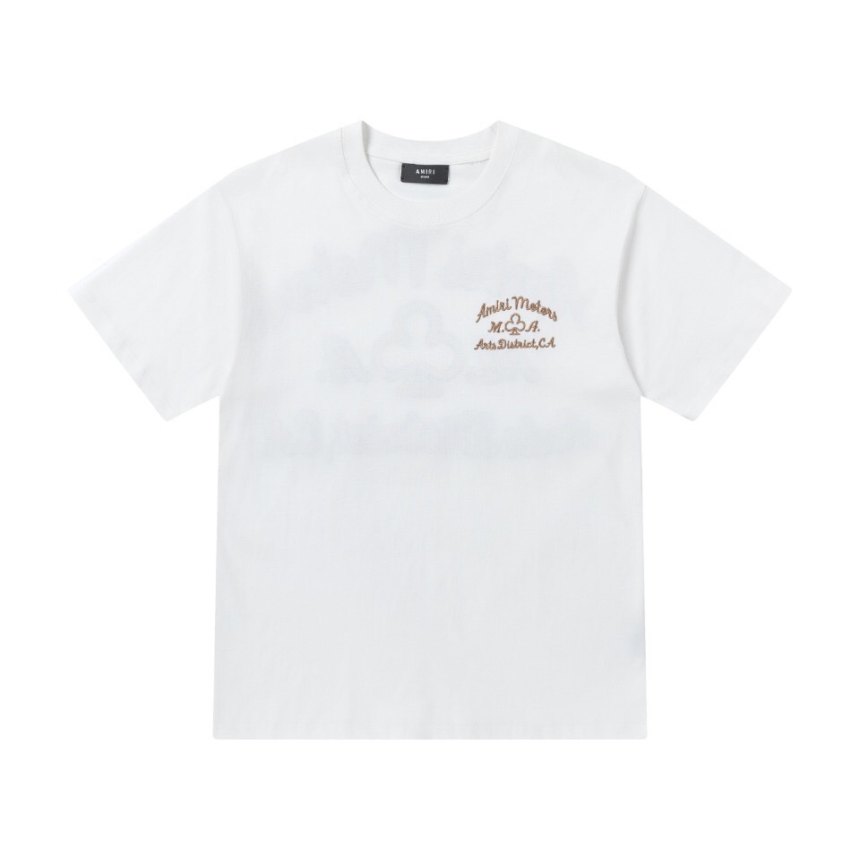 AMIRI 限定セール低価 アミリ tシャツ メンズ激安通販 半袖 シンプル 純綿 ロゴプリントトップス 人気 3色可選_2