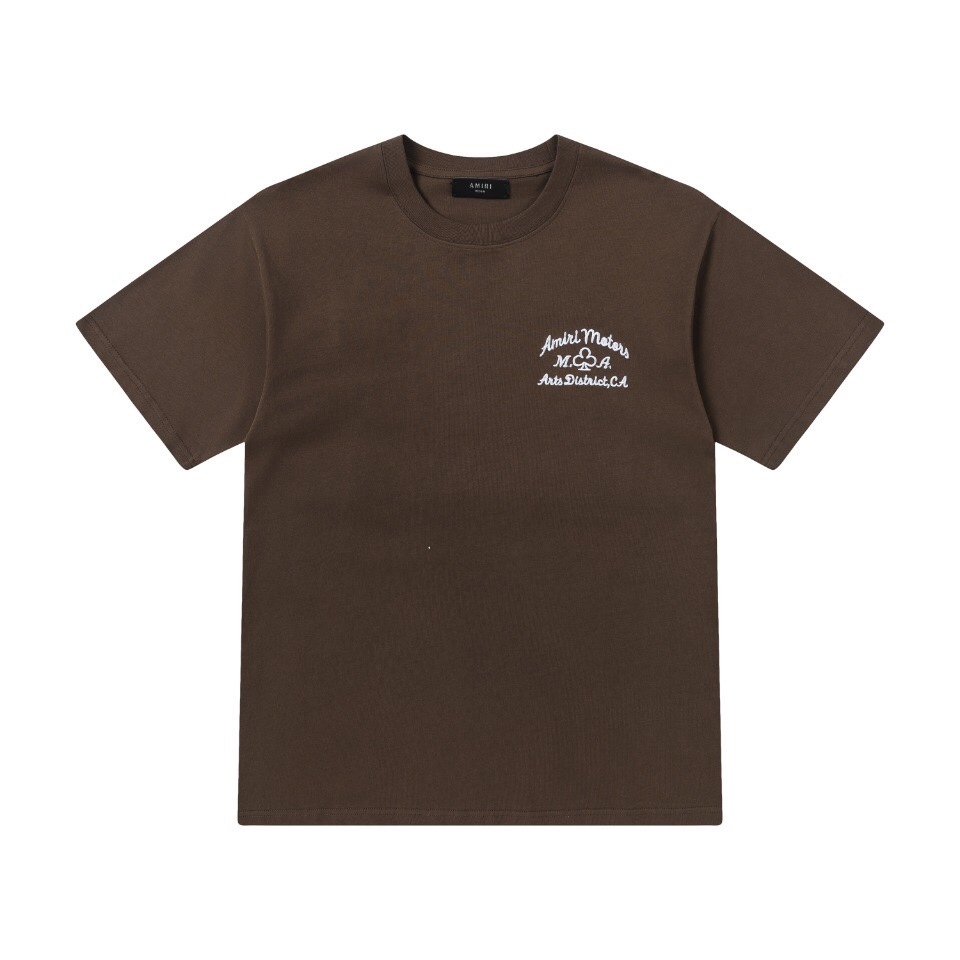 AMIRI 限定セール低価 アミリ tシャツ メンズ激安通販 半袖 シンプル 純綿 ロゴプリントトップス 人気 3色可選_4