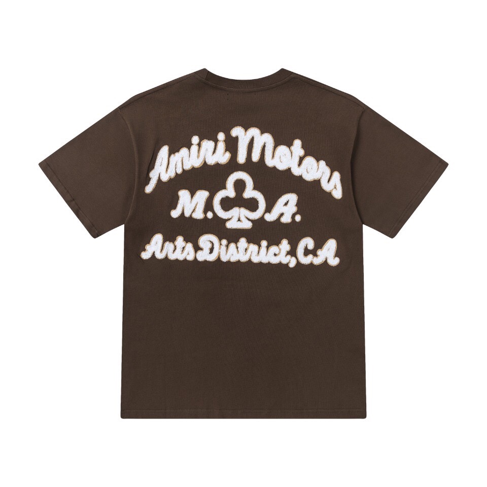 AMIRI 限定セール低価 アミリ tシャツ メンズ激安通販 半袖 シンプル 純綿 ロゴプリントトップス 人気 3色可選_5