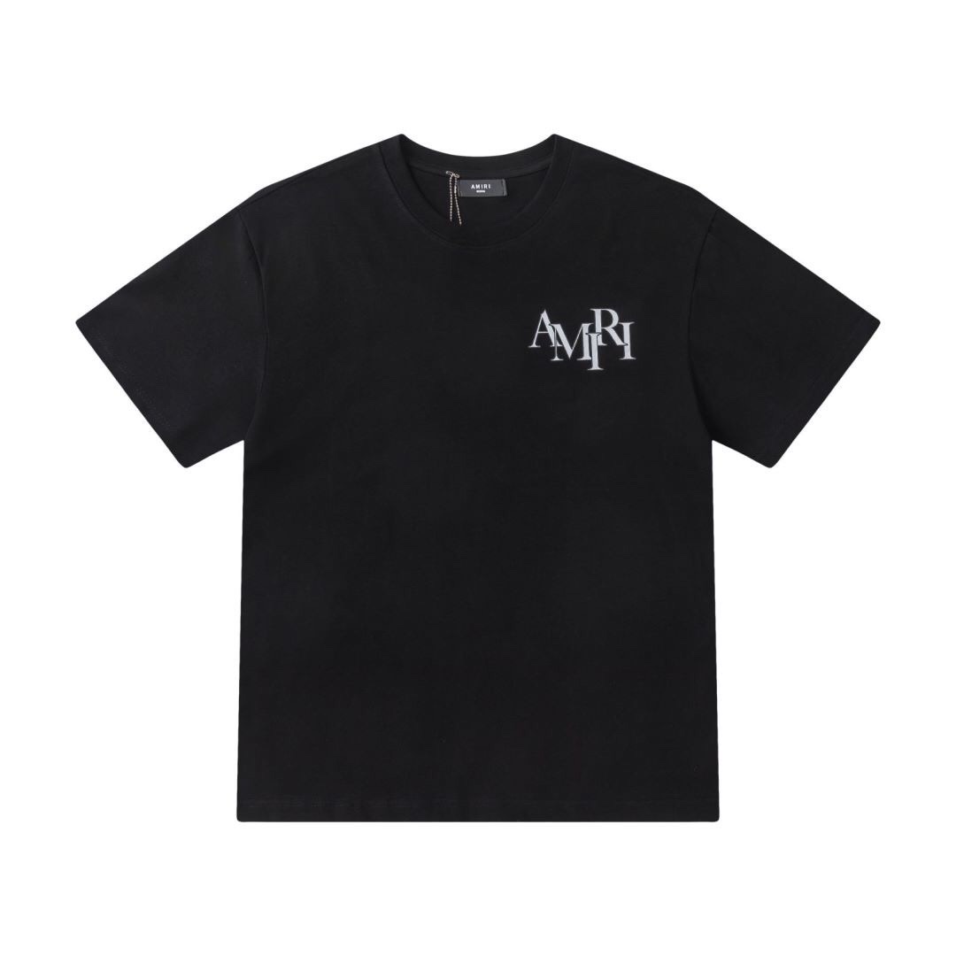 AMIRI 新作到着!! ミリぬい 服コピー 純綿 快適 トップス LOGOプリント 短袖 柔らかい 4色可選_6