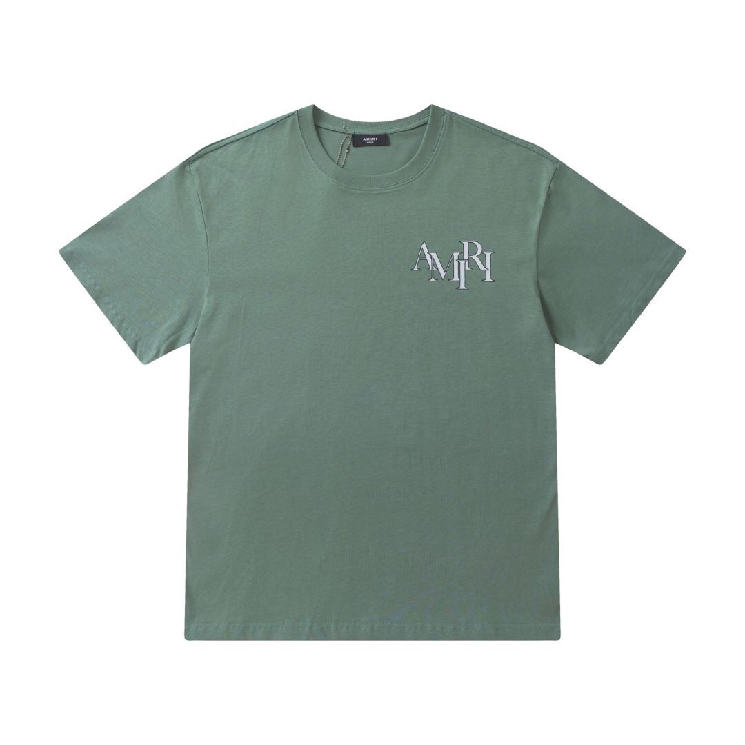 AMIRI 新作到着!! ミリぬい 服コピー 純綿 快適 トップス LOGOプリント 短袖 柔らかい 4色可選_8