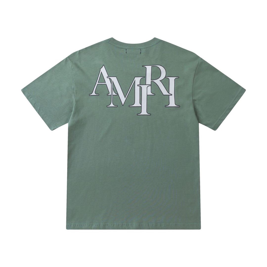 AMIRI 新作到着!! ミリぬい 服コピー 純綿 快適 トップス LOGOプリント 短袖 柔らかい 4色可選_9