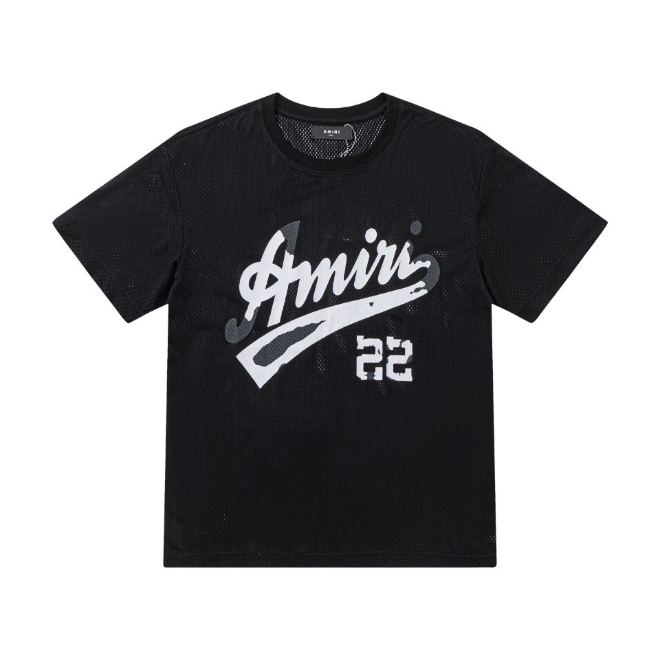 AMIRI 夏 新作登場 tシャツヤーン 編み針偽物 プリント 純綿 シンプル 快適 トップス  短袖 柔らかい 2色可選_4