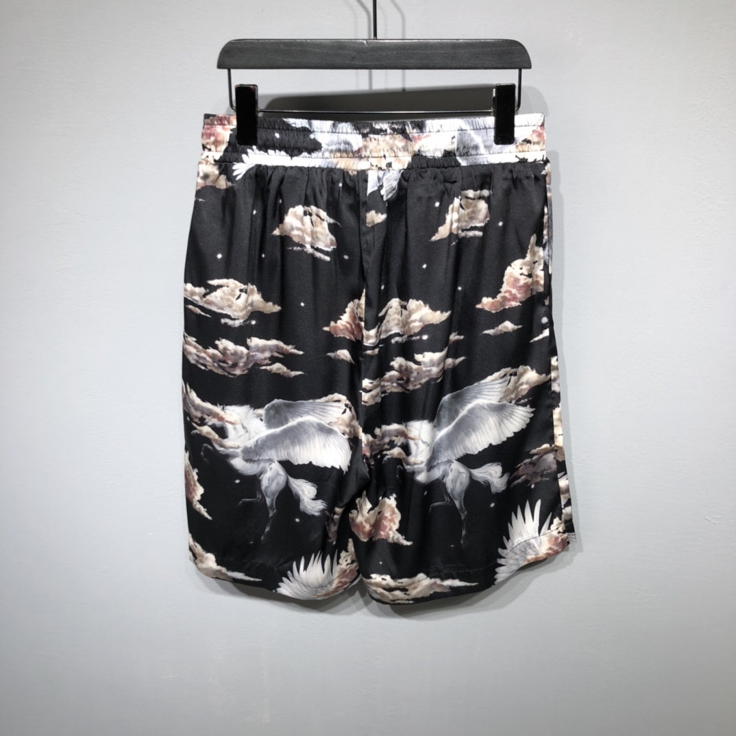Amiri アミリズボンスーパーコピー ショットパンツ ズボン 純綿 ビーチパンツ 夏 爽やか メンズ 男女兼用 ブラック_2