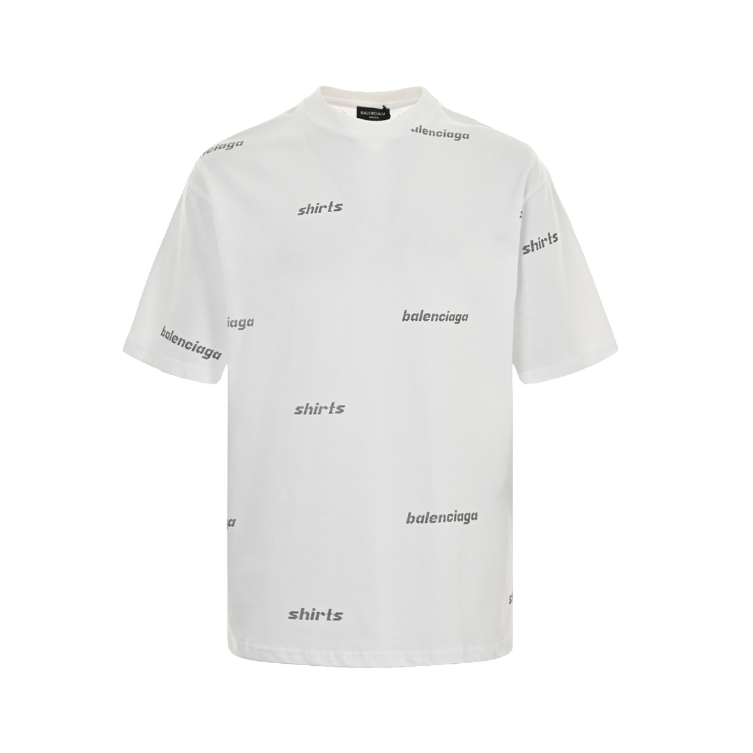 バレンシアガ 定番人気物 コピー 半袖 Tシャツ コットン ホワイト 柔らかい 花柄_1