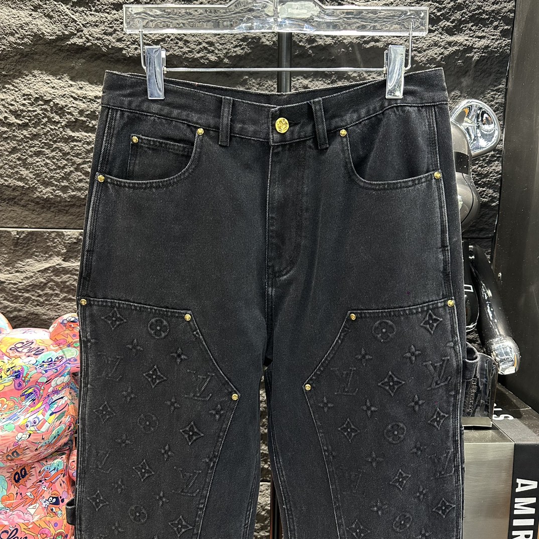 AMIRI 今季欲しい アミリ ズボンコピー デニム 美脚 パンツ 大人気 柔らかい シンプル 激安品 ブラック_2