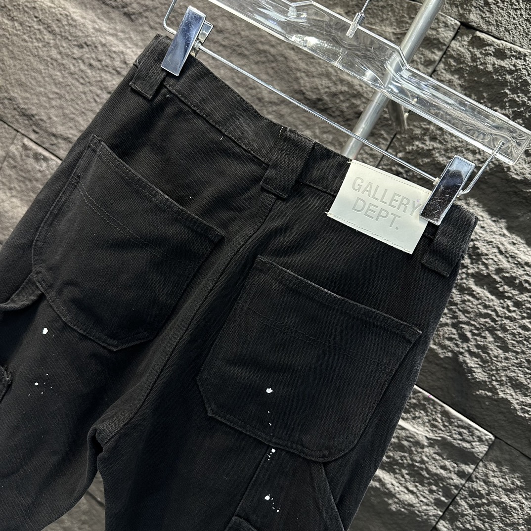 GALLERY DEPT ズボンアメリカサイズ激安通販 デニム ジンーズ 筒形パンツ プリント 柔らかい シンプル ブラック_5