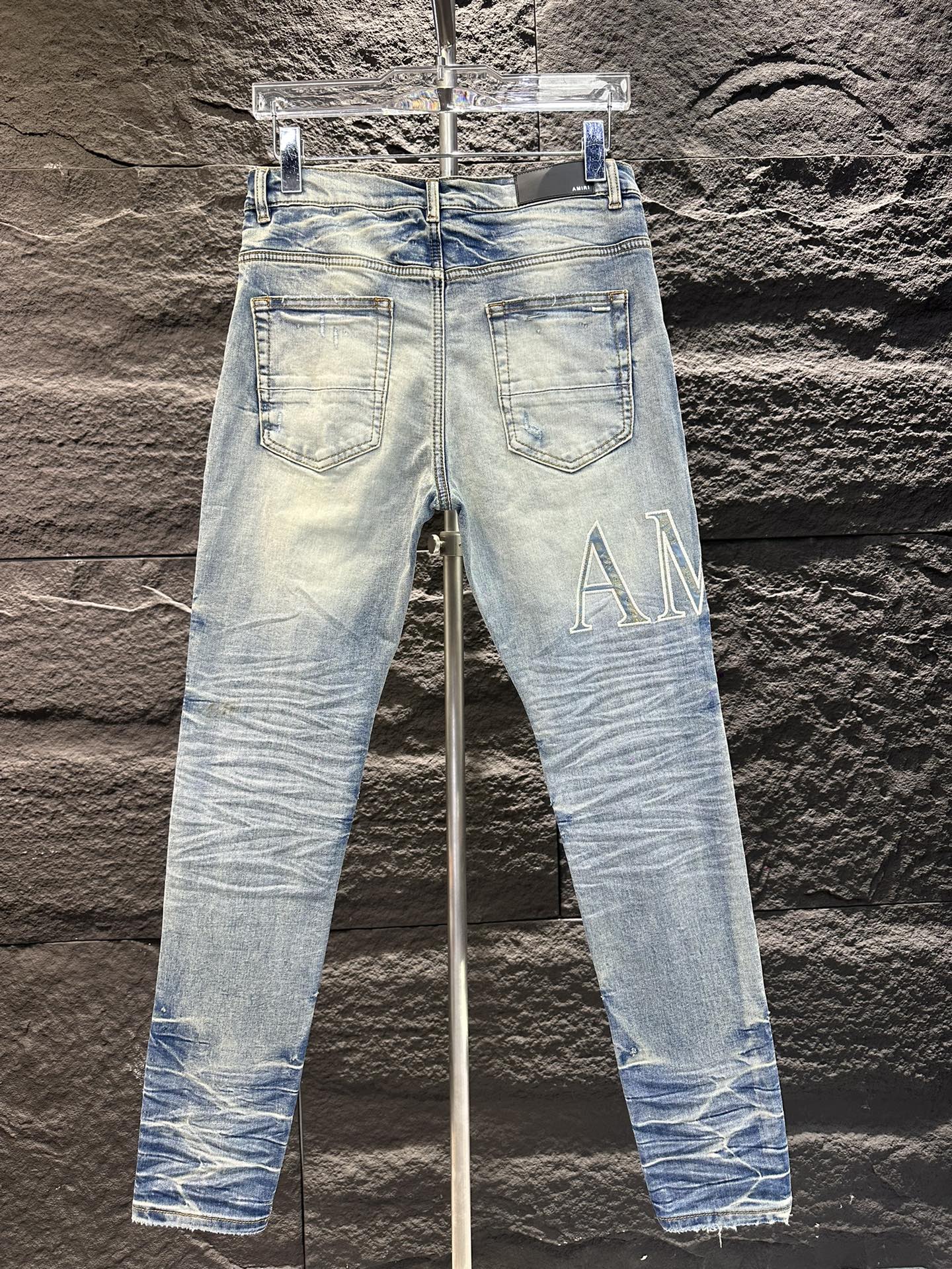 AMIRI ズボンのテカリスーパーコピー デニム 柔らかい ジンーズ パンツ シンプル ファッション 高級感 ブルー_7