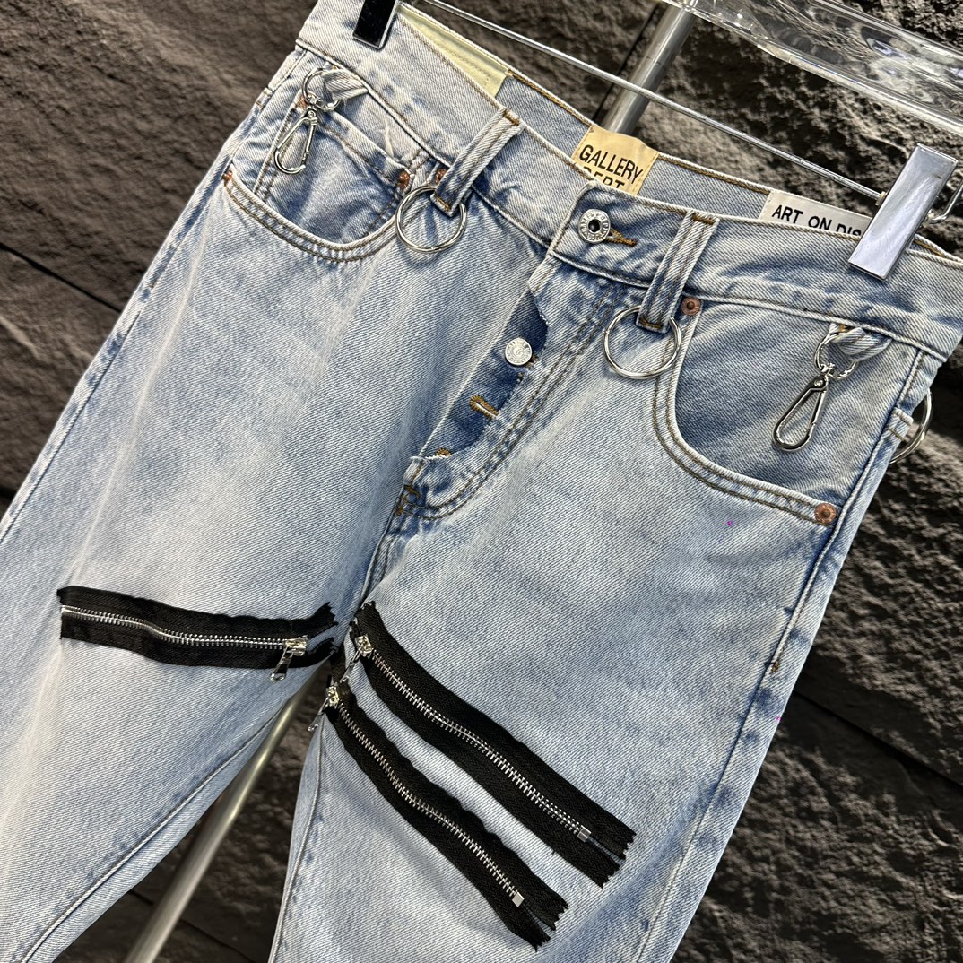 AMIRI あみあみズボンコピー デニム 柔らかい ジンーズ パンツ 通学 筒形ズボン シンプル 人気品 ブルー_3